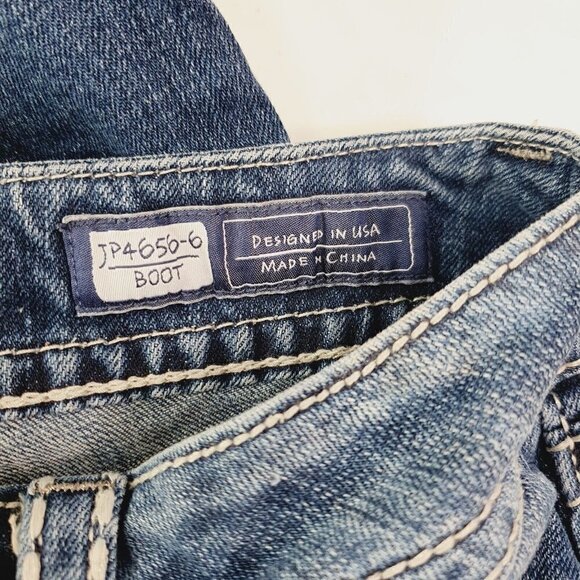 Miss Me Women's Jeans JP4656-6 Signature‎ JP9000B Boot Cut Bling Pockets Sz 29 - Picture 7 of 12